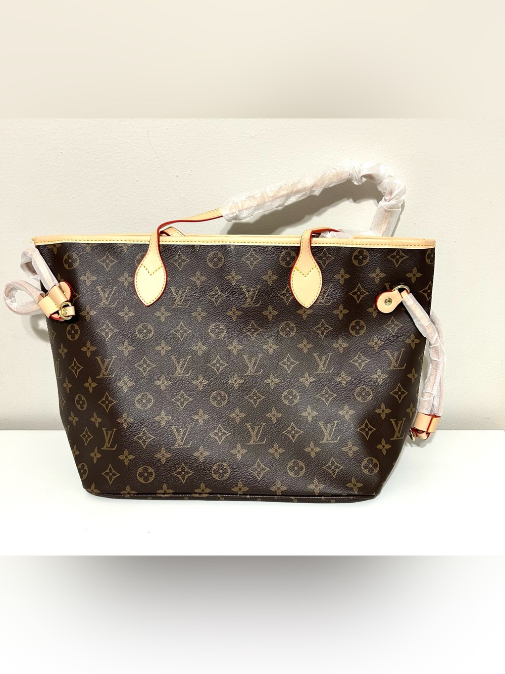 Large Tote Monogram Bag with Wristlet - Picture 5 of 16